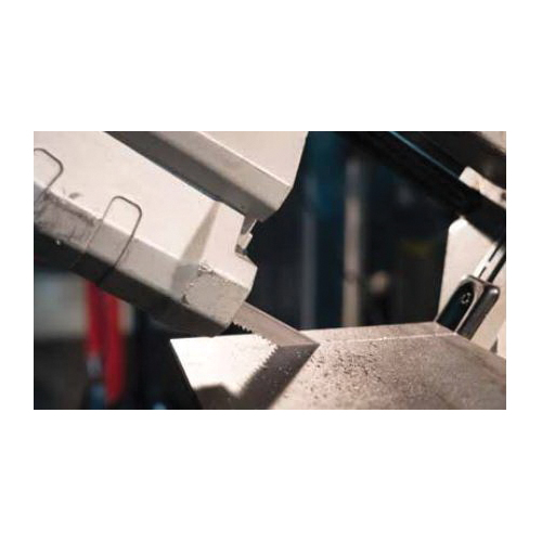 Band Saw Blade, Heavy Duty, Series: Master Cobalt, 44-7/8 in Length, 1/2 in Width, 0.025 in Thickness, 10/14 TPI, Variable Pitch/Modified Raker Teeth, HSS Cutting Edge, Bi-Metal Body, Applicable Materials: Machinable Metals/Pipe/Stainless Steel/Tubing/Solids