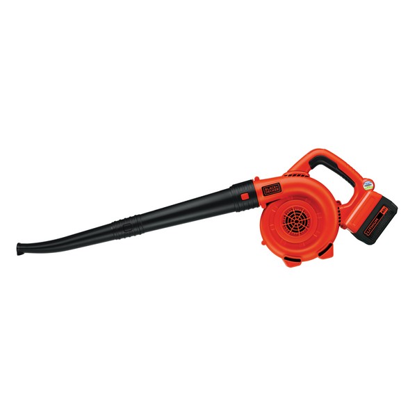 Sweeper, Cordless, 120 cfm, 120 mph Air, Lithium-Ion Battery Type, 40 V Battery, 2.6 Ah Battery, 2.6 hr Recharge Time, 1 Battery, 66 dBA, POWERCOMMAND® Control, Plastic, Black/Orange