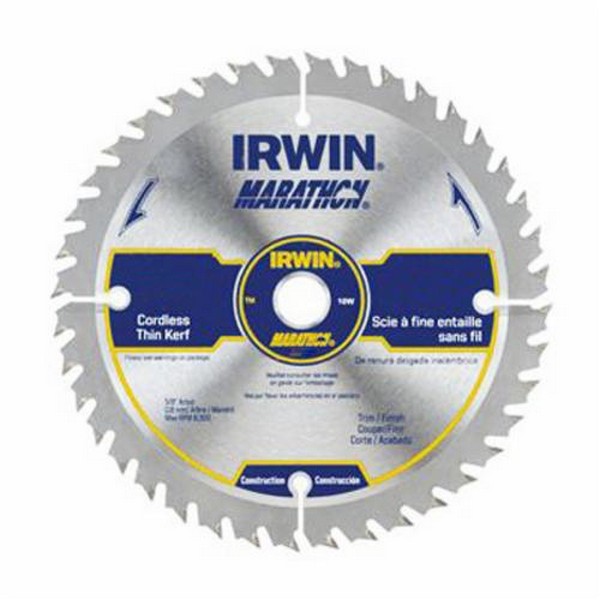 Circular Saw Blade, Cordless, Series: Construction Series, 6-1/2 in Diameter, 5/8 in Arbor, ATB Teeth, 40 Teeth, 0.63 in Kerf, Carbide Cutting Edge