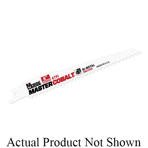 Reciprocating Saw Blade, 12 in L x 3/4 in W, 6 TPI, Bi-Metal Body