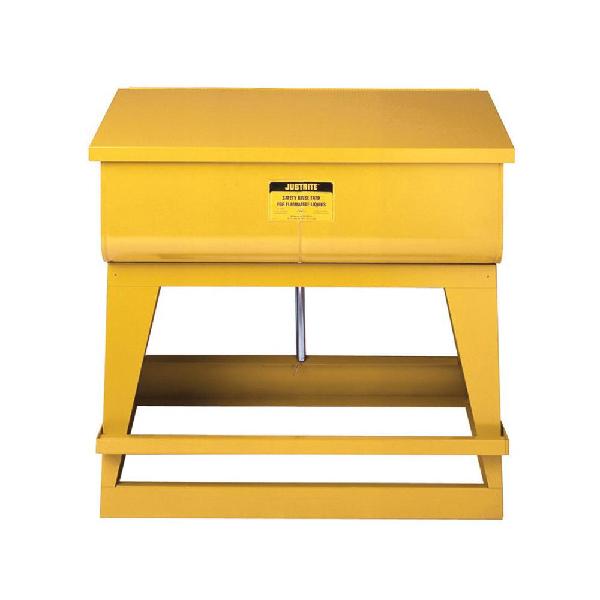 Rinse Tank, Floor-Standing, 22 gal Capacity, 12 in Height, 16 in Length, 35-1/4 in Width, Steel, Powder Coated, Yellow