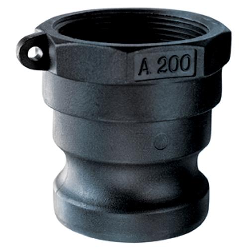 Coupling, Part A, Fitting/Connector: Coupling, 2 in Nominal, Male Adapter x Female NPT End Style, 100 psi Pressure, Polypropylene, Import