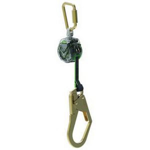 Personal Fall Limiter, 1-Leg Mini, 400 lb Load, 6 ft Length, Steel Line, Specifications Met: ANSI Z359.14, CSA Z59.2.2