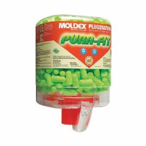 Disposable Ear Plug, Uncorded, Series: Pura-Fit® PlugStation®, 33 dB Noise Reduction Rating, Tapered, Universal, Green Plug, Polyethylene Terephthalate Plug