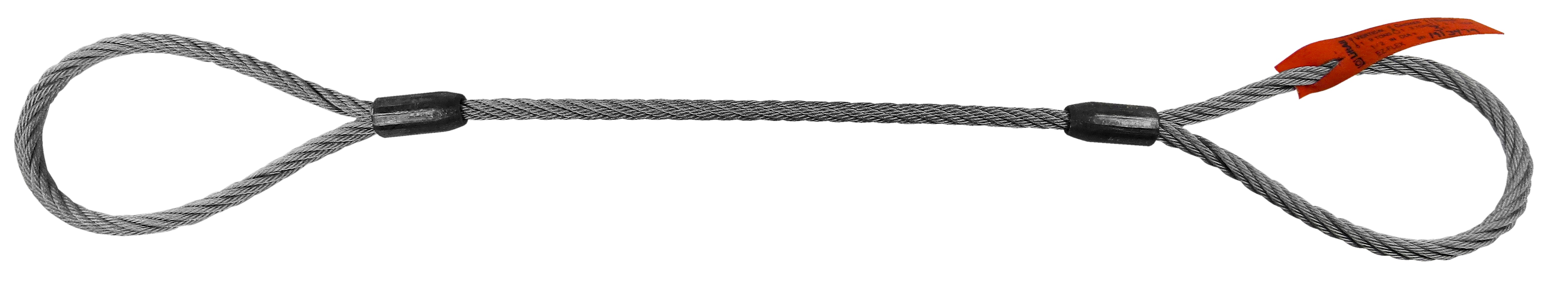 14IEEX5 WIRE ROPE SLING: EYE TO EYE SLING, STEEL, 1/4" X 5FT