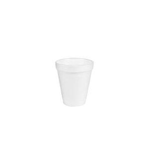 Foam Cup, Insulated Small, 6 oz Capacity, Round Shape, Styrofoam, White