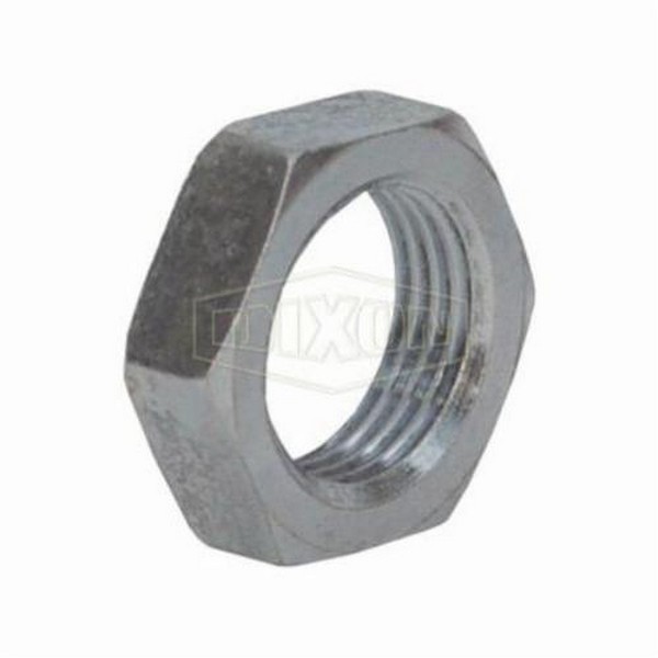 Lock Nut, Bulkhead, Female JIC Thread, 7/16-20 Thread, Steel, Zinc Plated, Domestic