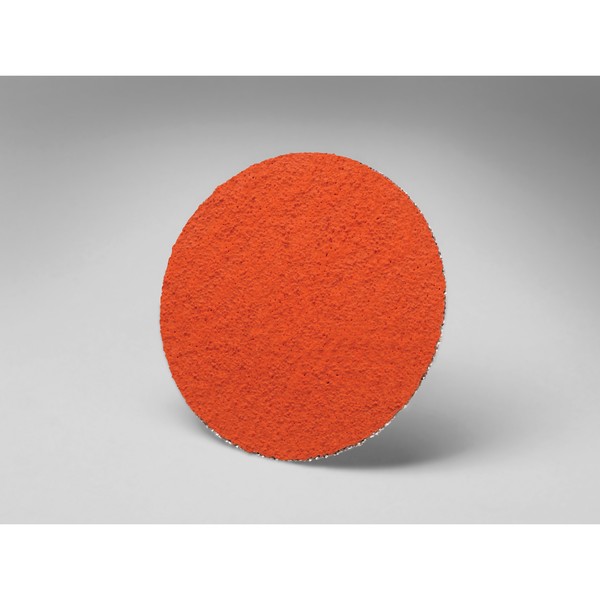 Coated Abrasive Quick-Change Disc, Close, Type TR Attachment, 2 Inch Diameter Disc, Ceramic Abrasive, P180 Grit, Polyester Backing, YF-Weight Backing Weight