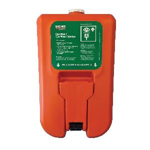 Eyewash Station, Self-Contained, Wall Mounting, HDPE Pipe, 44 in Width, 57 in Height, Specifications Met: ANSI Z358.1, EN15154, OSHA Approved