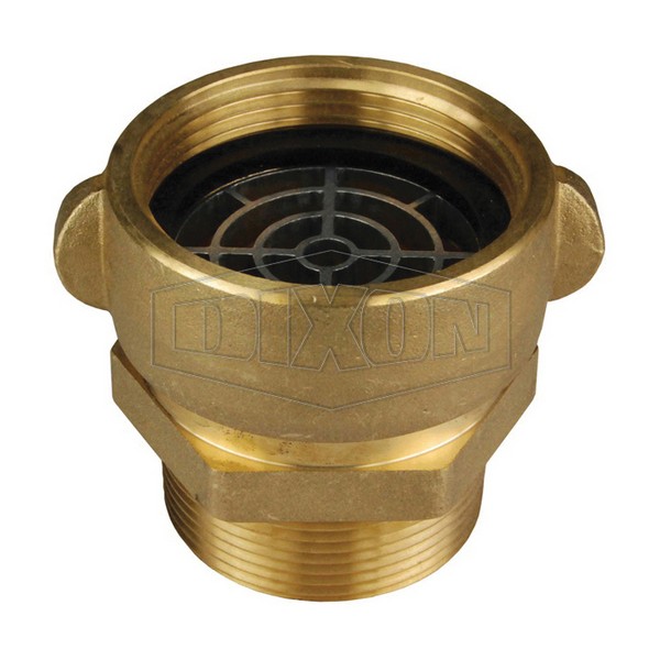 Suction Adapter, Fitting/Connector Type: Adapter, 2-1/2 Inch Nominal, Female NST(NH) x MNPT, Brass, Cast