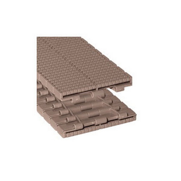 Tabletop Chain, Straight Running, Series: 821, 1.5 in Pitch, 7.5 in Plate Width, 625 lb Tensile Strength, Stainless Steel, Tan