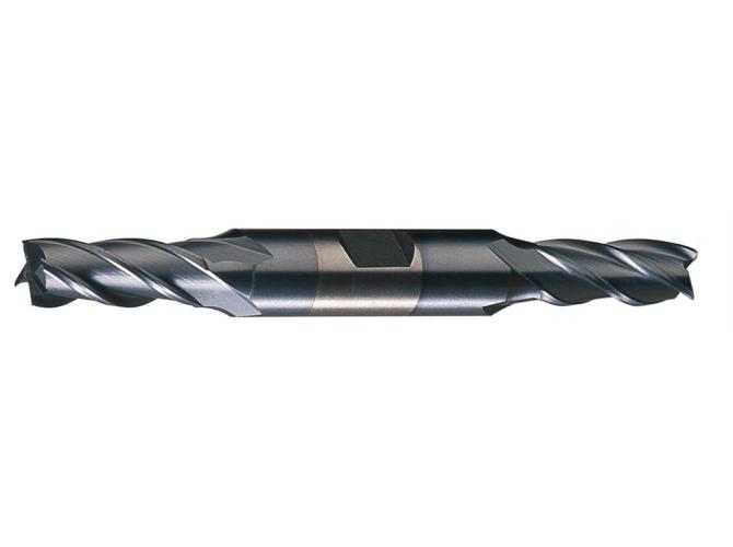 Finishing End Mill, Series: PM-4DE-TC, 0.625 in Diameter Cutter, 5 in Overall Length, 1.375 in Length of Cut, 4 Flutes, Spiral Flute, 0.625 in Shank Diameter, Right Cutting Direction, Weldon Flat Shank, HSS-E (PM), TiCN