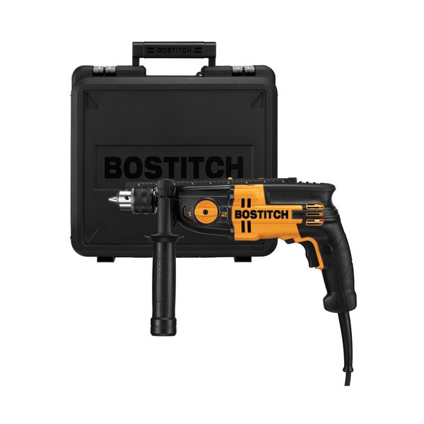 Electric Hammer Drill Kit, Kit, 1/2 Inch Chuck, Keyed Chuck, 52700 bpm Blows per Minute, 3100 RPM Speed, 2 Speed, 120 VAC, 7 A, Metal Housing Material, Ergonomic Handle, 6 ft Cord, Variable Speed Trigger Switch Control, Yes Reversible