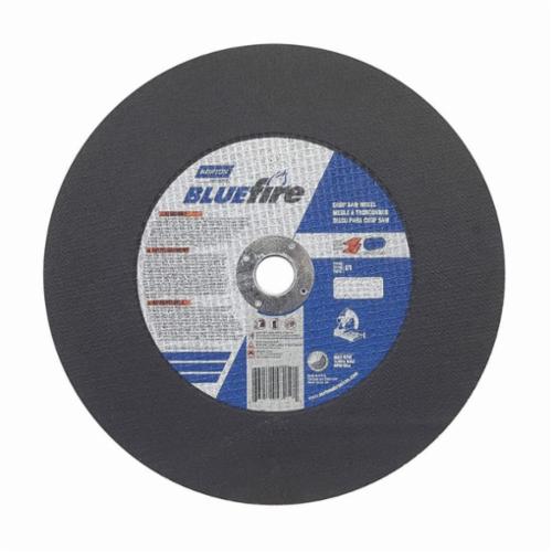 Cut-Off Wheel, Long Life, Series: Long Life, 14 in Wheel Dia, 7/64 in Wheel Thickness, 1 in Center Hole, 36 Grit, Medium Grade, Aluminum Oxide/Zirconia Alumina Abrasive, 4365 RPM Maximum, Resin Bond, Wheel Type Number: Type 01/41 Straight, For Use With: Chop Saw Machines