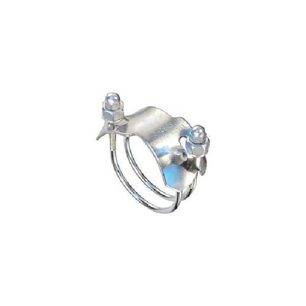 Bolt Clamp, Spiral Double, Series: SDBC, 4 in Nominal, 24 ft-lb Torque, Carbon Steel Bolt, Zinc Plated, Import