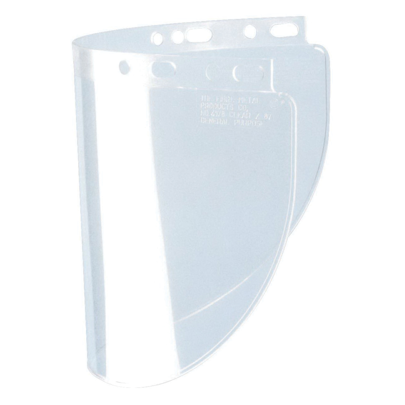 Faceshield Window, Wide, Clear, Propionate, 0.06 in Visor Thickness, 8 in Visor Height, 16-1/2 in Visor Width, For Use With: F400 and F500 Faceshields, Specifications Met: ANSI Specified, SEI Certified