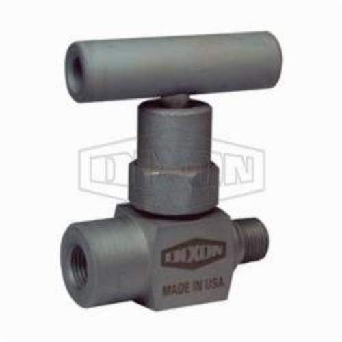 Mini Needle Valve, 1/8-27 MNPT x FNPT Nominal, 10000 psi, 200 °F, T-Design Handle Actuation, 316 Stainless Steel Body, 316 Stainless Steel Trim, FKM O-Ring Seal