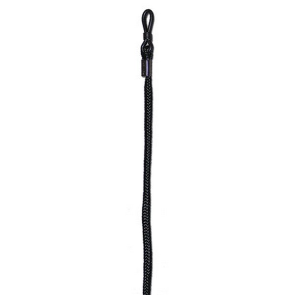 Eyewear Lanyard, For Use With: Bouton® Safety Glasses, Rugged Nylon, Black, 24 in L