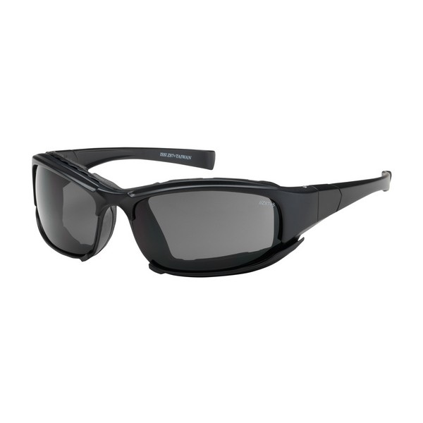 Safety Glasses, Dual, Series: Cefiro™ 250-CE, Unisex, Universal, Anti-Fog Lens Coating, Gray Lens, Full Framed Frame, Black Frame, Nylon Frame, Polycarbonate Lens, 99.99% UV Protection, Bayonet Temple