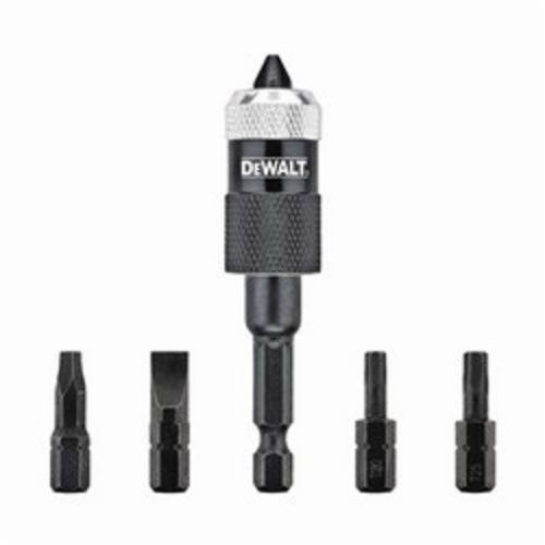 Screwdriver Bit Set, Compact Magnetic Quick-Change, 6 Piece, For Use With: Corded/Cordless Power Drill, 1/4 in Hex Shank, Steel
