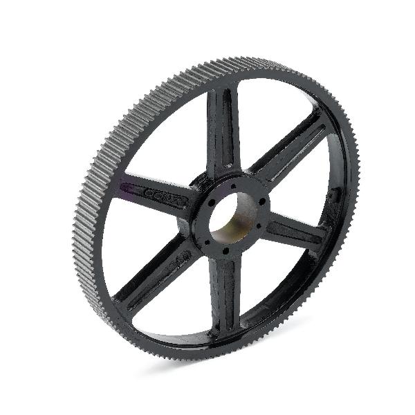 High Torque Drive Belt Sprocket, 112-Teeth, 55 mm Belt Width, QD Bushed