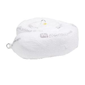 Absorbent Boom, 8 in Diameter, 10 ft Length, 181.6 L Absorption, Fluids Absorbed: Oil-Based Liquids, Polyester Outer Mesh Skin/Polypropylene Inner Skin/Pulp Filler, White