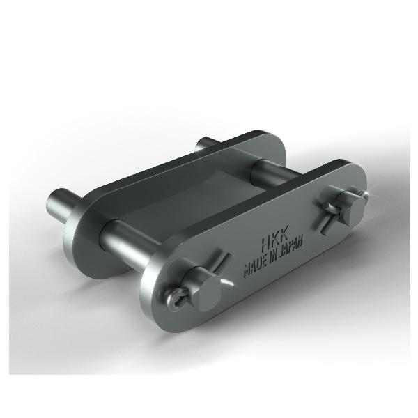 Conveyor Connecting Link, D-3 Attachment Cottered Double Pitch, C2060H Chain, 1-1/2 in Pitch, 0.234 in Pin Dia, 0.67 in Link Plate Height, 1/8 in Link Plate Thickness