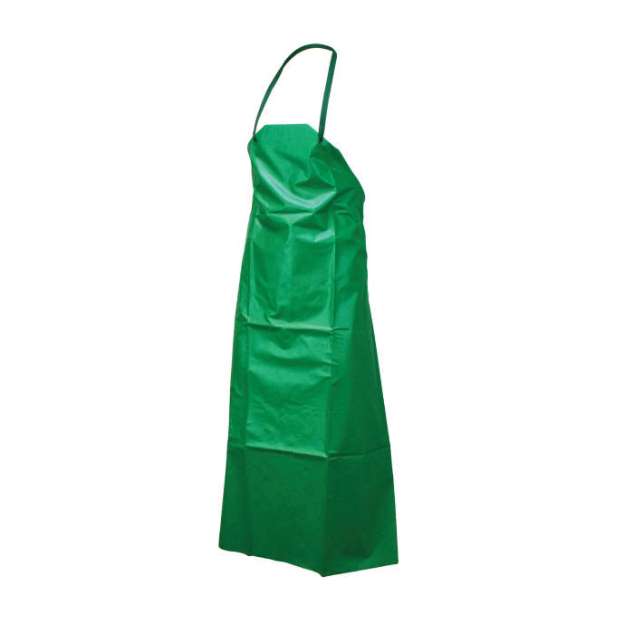 Apron, Series: Chem Shield 96, Universal Size, Green, Polyester/PVC, Resists: Chemical, Flame