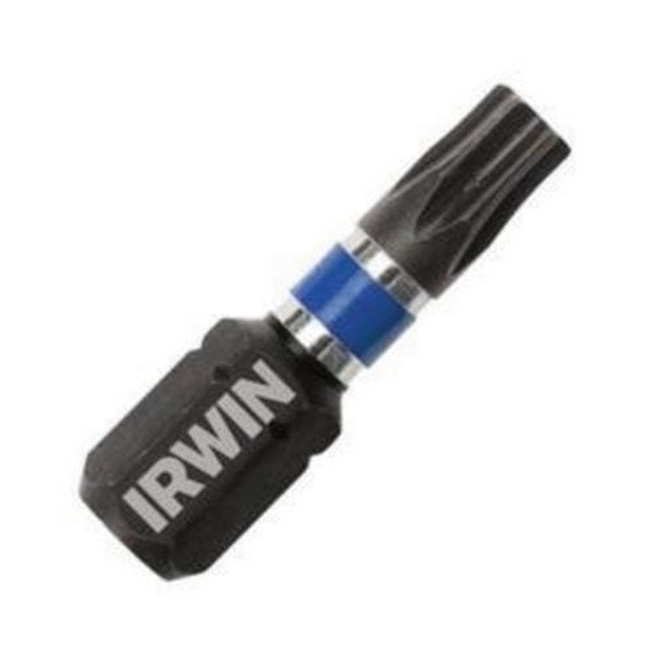 Impact Insert Bit, Heavy Duty Tamper-Resistant, T25 Point, Torx® Point, 1 in Overall Length, 1/4 in Drive/Shank, Cold Forged High Grade Steel, Black Oxide