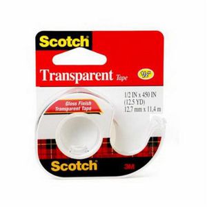 Office Tape, Series: 144, 450 in Length, 0.5 in Width, Transparent