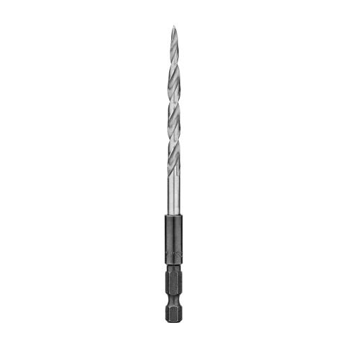 Countersink Replacement Drill Bit, Quick-Change, 60 deg Included Angle, 3/16 in Body Dia, 7/32 in Drill Point Diameter, 1-3/8 in Overall Length, Right Hand Cutting, HSS, Bright