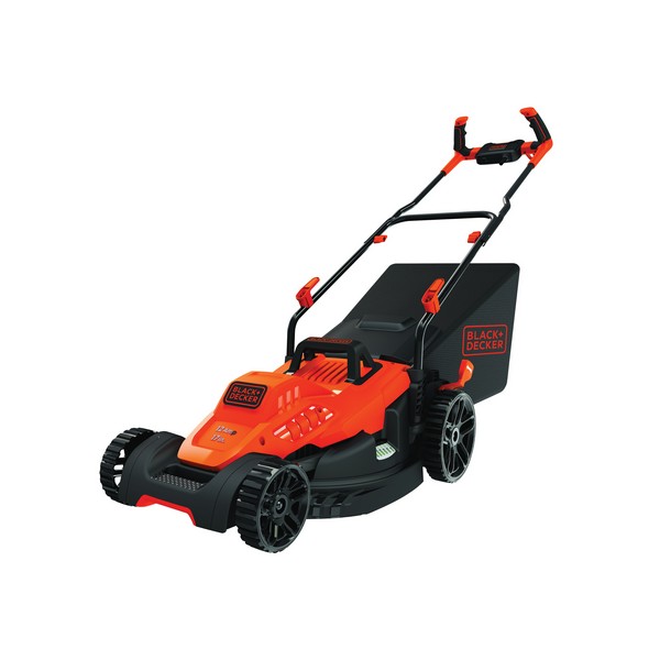 Electric Lawn Mower, 17 Inch Cutting Width, 1 to 3 Inch Cutting Height, Comfort Grip Handle