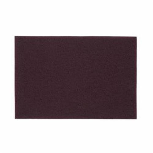 Hand Pad, General Purpose, Series: 747, 9 in Length, 6 in W, 240/360 Grit, Very Fine Grade, Aluminum Oxide Abrasive, Maroon Pad Color, Applicable Materials: Metal, Wood, Composite, Plastics, Stone, Solid Surface and Painted Surfaces