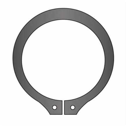 Snap Ring, External Stamped Standard Duty, Measurement System: Metric, 55 mm Shaft Diameter, Carbon Spring Steel, Phosphate Coated