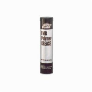 Bearing Grease, Series: EMB, Cartridge, 14.5 oz, Lithium Polymer Base, Composition: Distillates, Hydrotreated Heavy Naphthenic, Zinc Oxide, Antimony Tris, Zinc Bis, Solid, Off-White, Mineral Oil, -10 to 340 °F, 0.92 Specific Gravity, 218 °C Flash, 290 sus at 100 °F Viscosity, Flammability: 1, NLGI 2 Grade