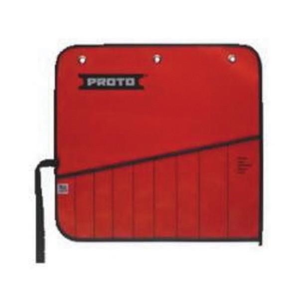 Tool Pouch, Anti-Slip, For Use With: J1200HM-T500 Combination Wrench Set, 9 Pocket, Canvas, Red, 12-29/32 in L x 13-13/32 in W x 1/32 in H