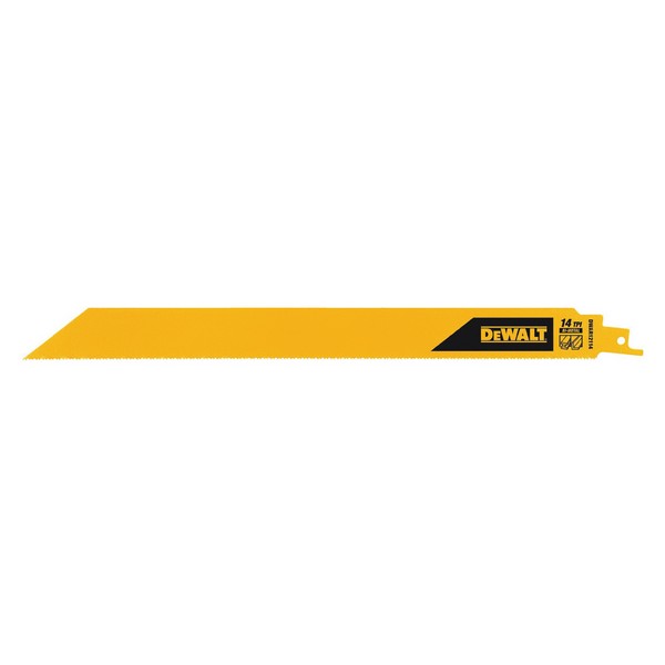 Reciprocating Saw Blade, 12 in Length, 14, Optimized Teeth, Bi-Metal Cutting Edge, Bi-Metal Body, Applicable Materials: Metal