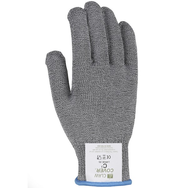 Cut-Resistant Gloves, High Performance Mediumweight, Series: C3, S Size, Fiber/Stainless Steel Palm, Fiber/Stainless Steel, Gray/Orange, Continuous/Seamless Knitwrist Cuff, ANSI Cut-Resistance Level: A6, Resists: Abrasion and Cut