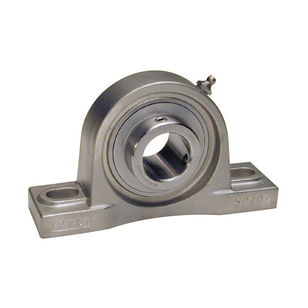 Pillow Block, Standard Duty, Series: SUCSP, 1 in Bore, 140 mm Overall Length, 38 mm Overall Width, 70 mm Overall Height, Ball Bearing Mounting, Set Screw Locking Device, IP69K Seal, Stainless Steel