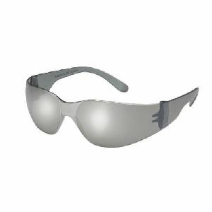 Lightweight Protective Glasses, Size Universal, Silver Mirror Lens, Frameless Gray Frame
