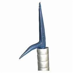 Pike Pole, Straight Hook Tip, 1-1/2 in Diameter Handle, 8 ft Handle Length, Anodized Aluminum Handle, Carbon Steel