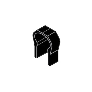 Positioning Collar, Series: QPC, For Use With: Bracket, PVC, Black, 18 Inch Length