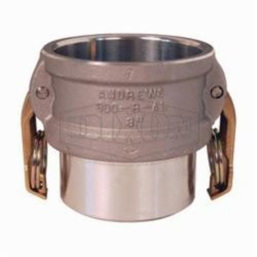 Cam and Groove Coupler, Coupling Fitting/Connector, 6 Inch Nominal, Butt Weld x SCH 40 Pipe End Style, SCH 40/STD Schedule, 75 psi Pressure, Aluminum, Domestic