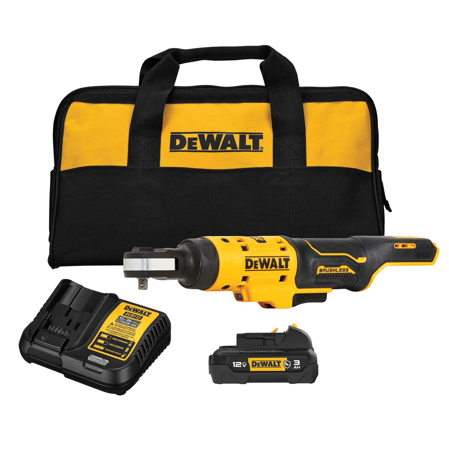 12V 1/4in Brushless Ratchet Kit