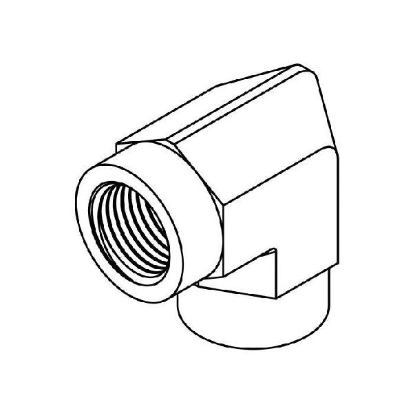 Pipe Elbow, Series: 5504, 1/8-27 Nominal, FNPT End Style, 90 deg Angle, 316 Stainless Steel