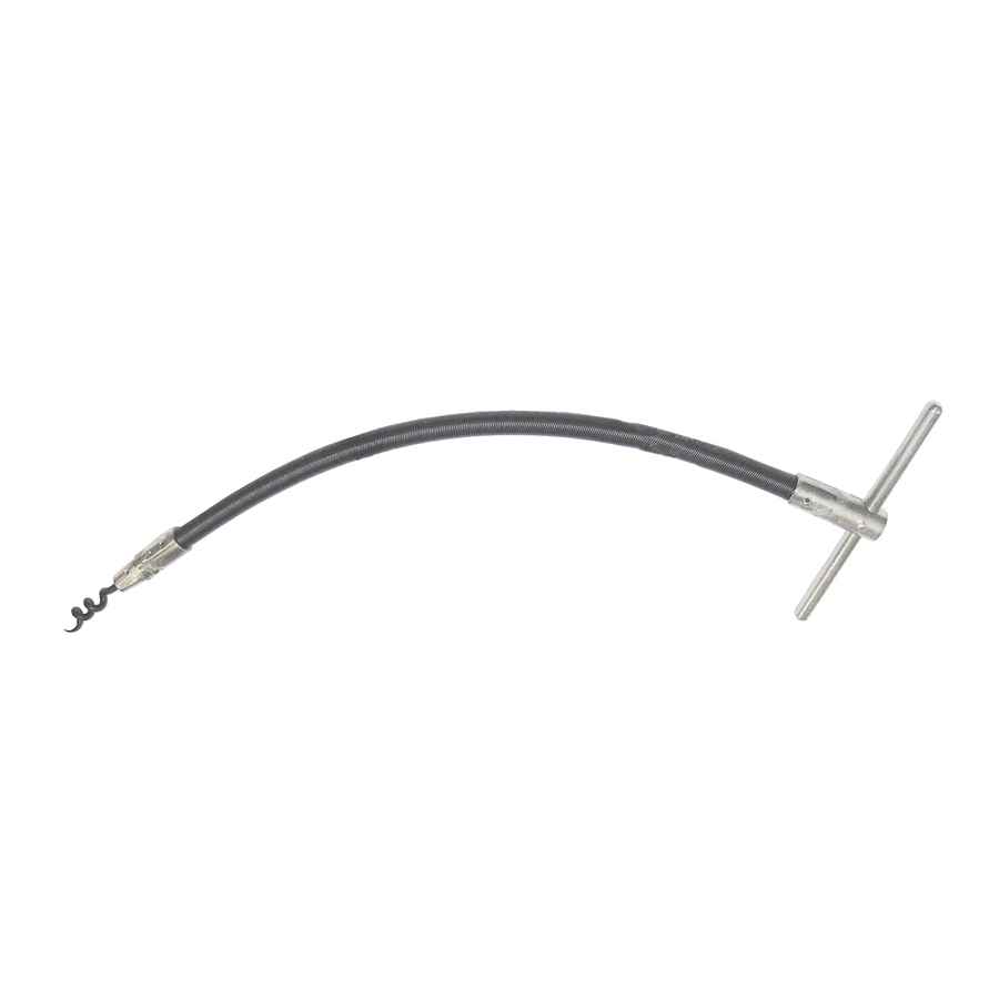 Packing Hook, Flexible, 18 in Overall Length, 1/2 in Tip Diameter, 9/16 to 5/8 in Packing Spaces, Specifications: 3/8 in Dia Shaft, 1-7/8 in L Spiral, Permanent Tip, Cast Zinc Handle/Tempered Steel Tip
