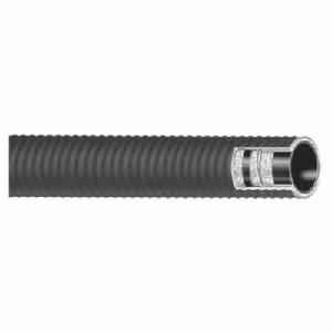 Abrasive Hose, 10 in Nominal, Bolt-On Split Flange Coupling End Style, 11.38 in OD, 10 ft Length, 150 psi Working, -25 to 180 °F, Pureten™ Gum Rubber Tube/Plioflex Gum Rubber Cover, Wrapped, Black, Import