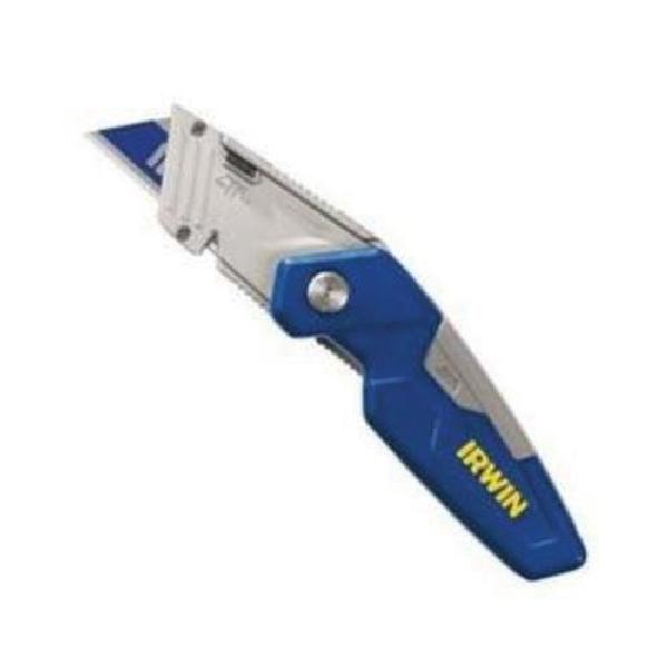 Folding Utility Knife, Series: FK150, Fixed Blade, Bi-Metal Blade, Push Button Blade Change Method, 3 Blades Included, Straight, Aluminum Handle, 1 Point, 6-1/8 in Overall Length, 1-5/32 in Overall Width