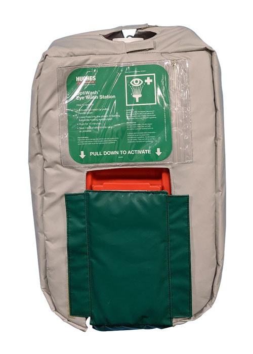 Heated Jacket, For Use With: Hughes Gravity Fed Eyewash, PVC Coated Polyester, Green/Gray