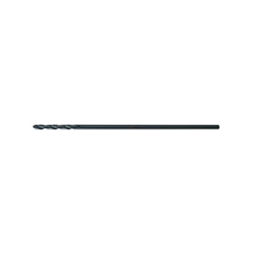 Aircraft Extension Drill, #1 Drill - Wire, 0.228 in Drill - Decimal Inch, 12 in Overall Length, 2-5/8 in Cutting Depth, 2 Flutes, Spiral Flute, 2-5/8 in Flute Length, 0.228 in Shank, Straight Shank, 135° Point, Split Point, HSS, Oxide Treated